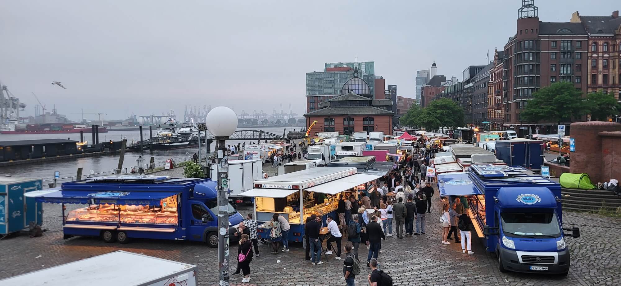 Foto vom Hamburger Fischmarkt