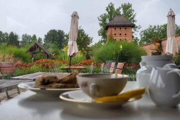 Teehaus in den Gärten der Welt