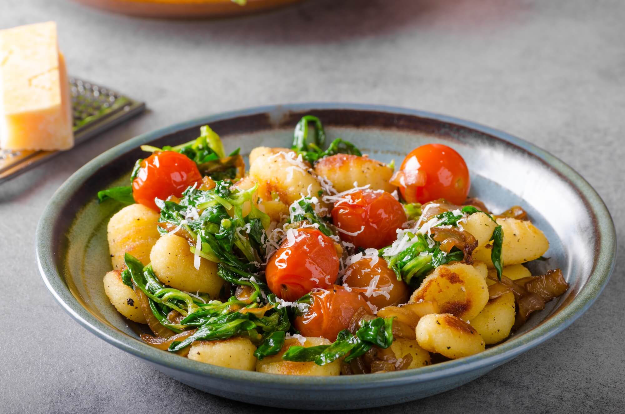 Gnocchi sind oft aus Kartoffeln, Kastanien oder Kürbis, nicht aus Mehl.